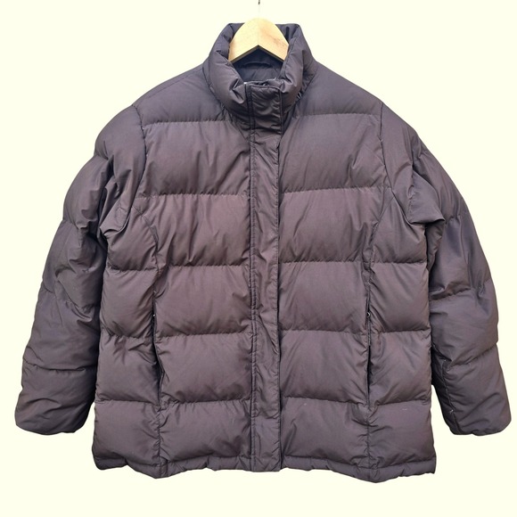 L.L.Bean Womens O CJ1 Down Puffer Coat Jacket Winter Outerwear Warm Casual XL - Picture 1 of 10